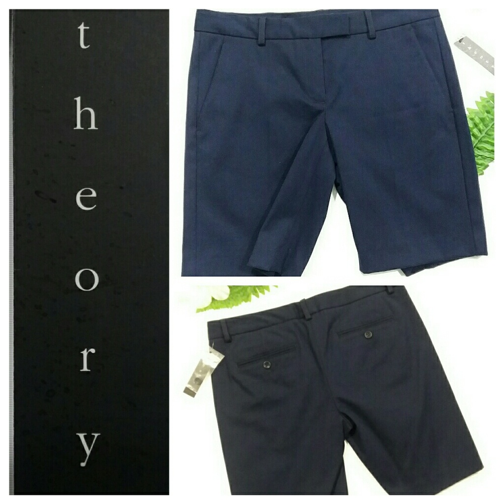 NWT Theory Navy Blue Golf /Bermuda …